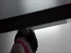 Using my camera to spy on random ladies in the changing room